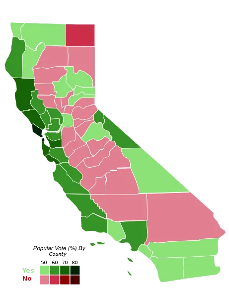 Proposition 47 Voting Map