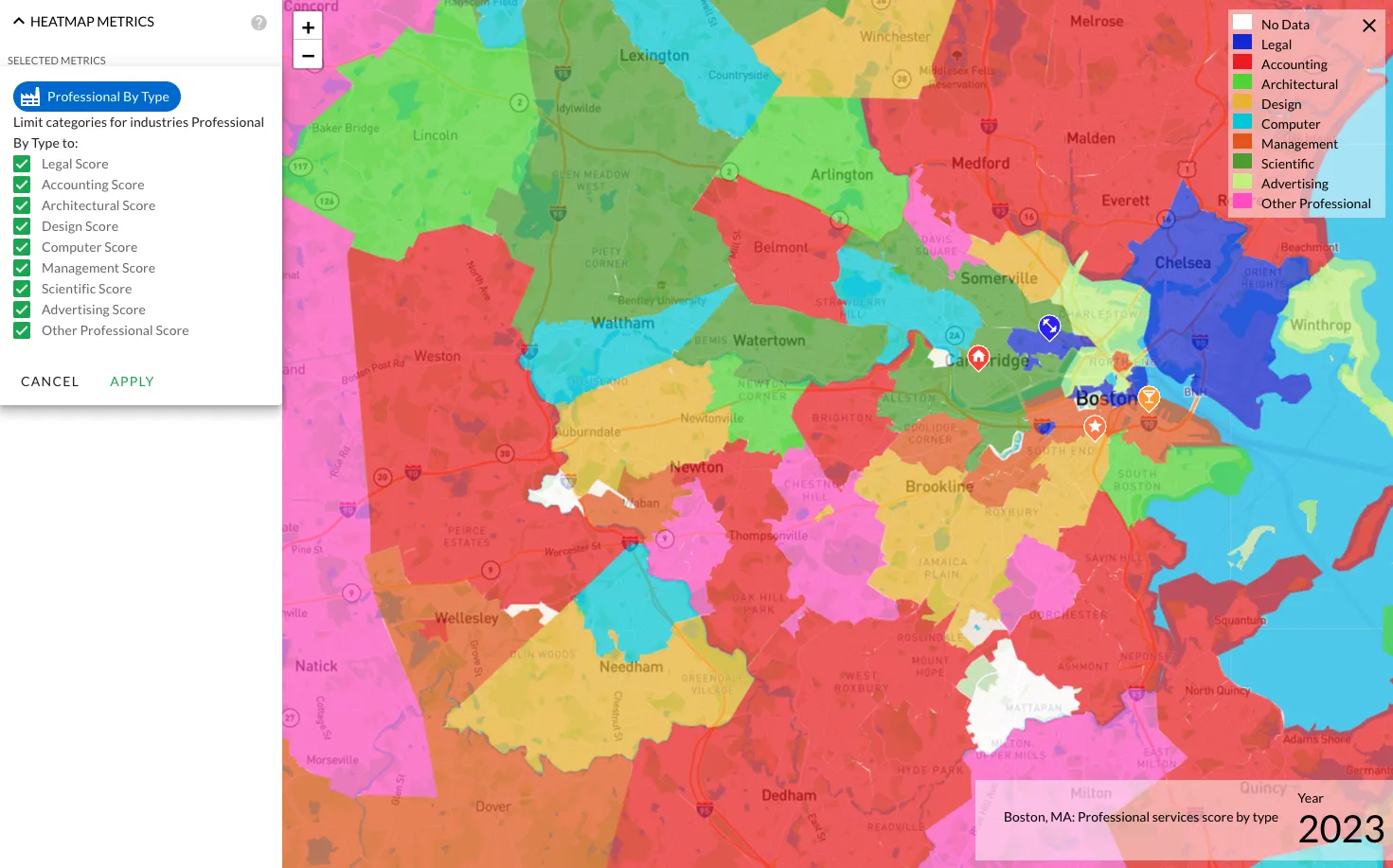 Boston Businesses, Professional